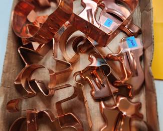 Copper cookie cutters