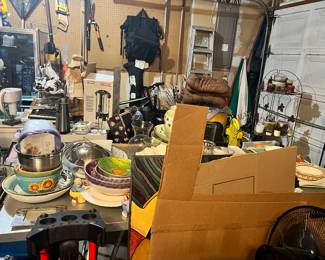 This is a view of the items prior to set up