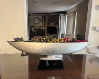 large dining table centerpiece