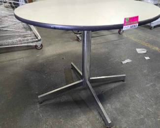 36in Round Table with Chrome Base
