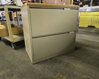 2-Drawer Lateral File Cabinet with Wood Top