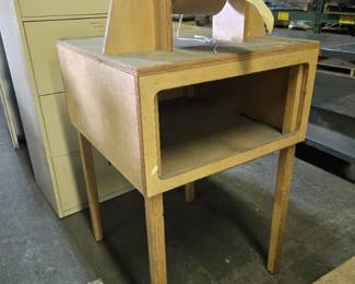 Industrial Paper Roll Dispenser Stand with Storage