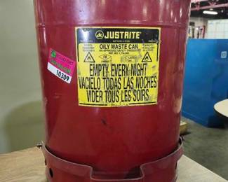 Justrite Oily Waste Can Model 09500/09501 14 Gallon Safety Container