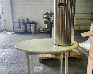 NEW in Box, Stainless Steel Trash Can with Table