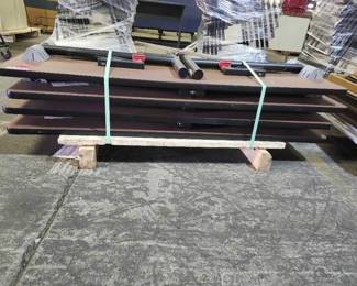 (4) Folding Banquet Tables with Metal Frame