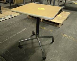 Herman Miller Eames Mobile Side Table with Laminate Top