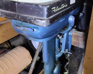 vintage Evinrude outboard boat motor