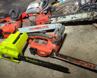 various chainsaws
