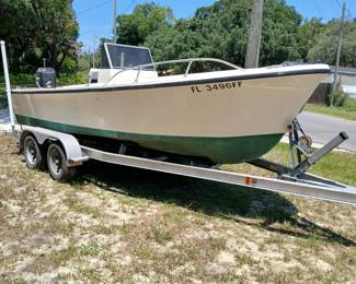 1985 Proline 21' CC, strong running 125hp Merc. motor, dual axle, I beam aluminum trailer. Ready to fish with Simrad chartplotter / fish finder. $ 6,500 Buy it NOW ! 
For more info 352-874-5648