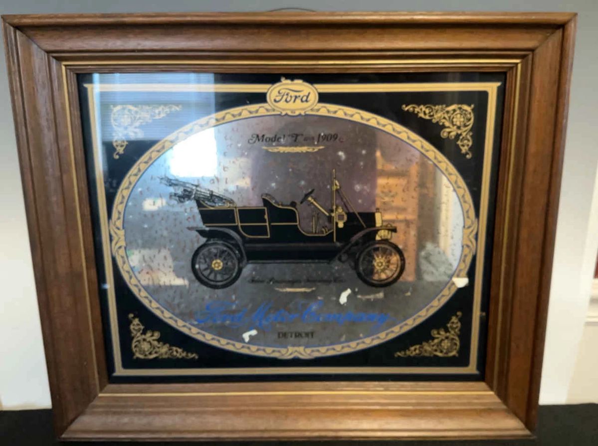 01 Vintage 1909 Ford Motor Co. Model T Mirror Advertisement