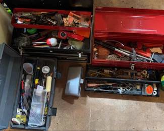 Tools Galore Includes Three Toolboxes And Tools Craftsmen