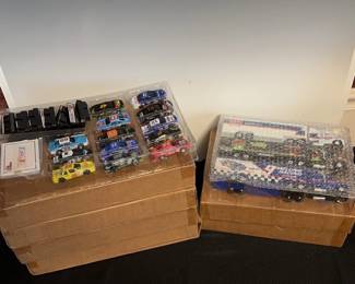 Lot Of 8 Racing Champions NASCAR Die Cast 1 64 Scale Sets In Regular Brown Boxes