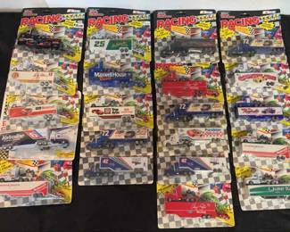 Lot Of 21 Racing champions NASCAR die cast Mini Race Cars And Team Transporters