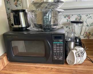 Sharp Microwave, Hamilton Beach Toaster And Blender, Pressure Cooker And More