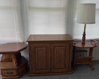 Misc. End Tables And Cabinet