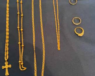 Stamped Rings and necklaces