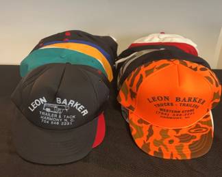 Lot Of Leon Barker Trucks And Trailers Hats