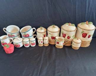 Apple Canisters And Othe Dishes