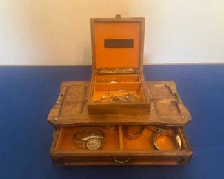 Jewelry Box Mystery Lot And Rings