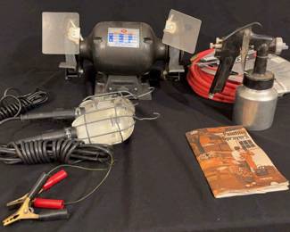 Heavy Duty Bench Grinder, Sears Paint Sprayer Utility Light