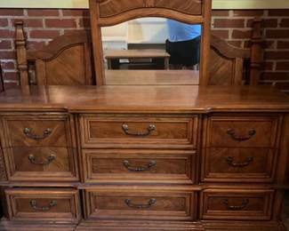 Dresser W Mirror And Matching Headboard