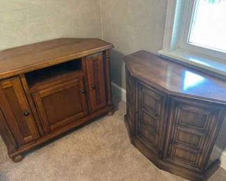 Two Wooden Cabinets