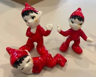 New in Box Bone China made in Japan Pixies (six sets)