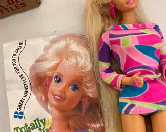 1980's Totally Hair Barbie and Accessories