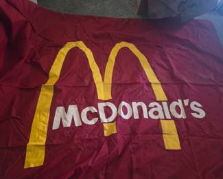 Vintage McDonald's Advertising Flag 