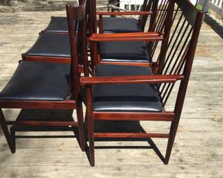 Set of 6 Dining Chairs, Made in Denmark by Sibast Furniture. Designed by Arne Vodder, 1960’s. Veery Nice Condition, well cared for. $2,800