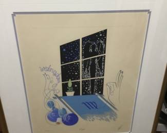 Erte Virgo Serigraph, signed and numbered