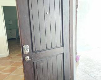 $300 Cheyenne 2-panel front exterior door. Solid and high quality.
36”W x 2”D x 79.5”H