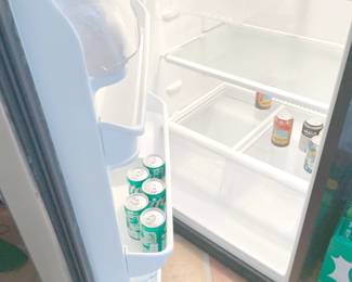 $250 refrigerator Frigidaire 18 cubic foot top freezer (sells for $700 new)
(no icemaker)
29 5/8”W x 29 7/8”D x 66 1/8”H