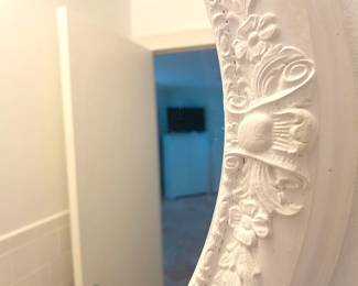 $35 Oval mirror in Shabby Chic style