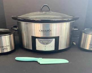 Set of Three Crockpots