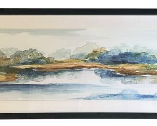 Blue Serenity Watercolor Print