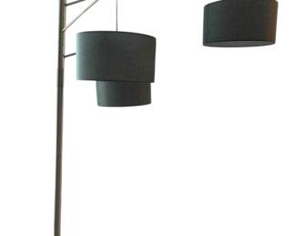 Arc Silver Gray Floor Lamp