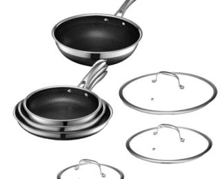 NEW 7 Piece Hexclad Cookware Set