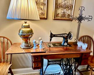 vintage Singer pedal sewing machine