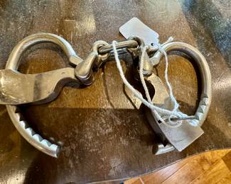 pair of Towers handcuffs circa 1800, and We do have the key!! 