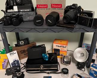 Cameras: digital, film, vintage