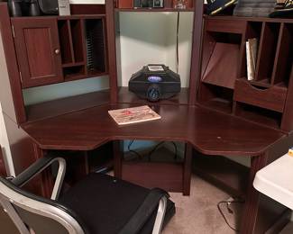 Office desk, vintage office chair