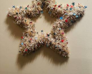 Vintage 4th of July star wreath