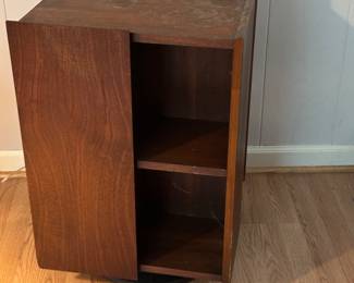 MCM Founders Dark Walnut Lazy Susan Mini Bookcase