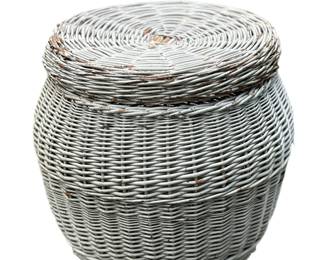 White Wicker Basket