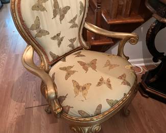 Gold Butterfly Armchair