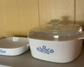Corning Ware Blue Corn Flower