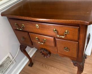 Link-Taylor Philadelphia Chippendale Style Mahogany Lowboy