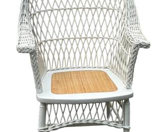 White Wicker Chair