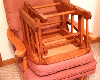Glider rocker & footstool